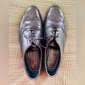 Florsheim Imperial vintage Men's Black Leather Wingtip Shoes